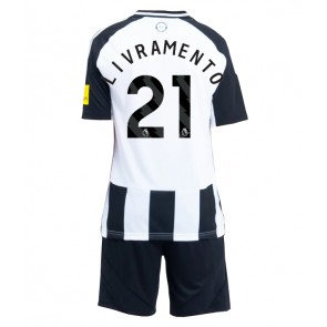 Newcastle United Tino Livramento #21 Dětské Domácí dres komplet 2024-25 Krátký Rukáv (+ trenýrky)